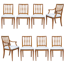 Set Of Eight Italian Neoclassic Design Moderne Chairs Dining Room Chairs Modern Gorgeous Furniture Leather Seat Covers