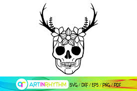 Free Free 241 Flower Skull Svg SVG PNG EPS DXF File