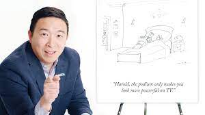 New york city mayoral candidate andrew yang is speaking out against a 'racist' cartoon lambasting him in the new york daily news. Watch How To Write A New Yorker Cartoon Caption Andrew Yang Edition Cartoon Caption Contest The New Yorker