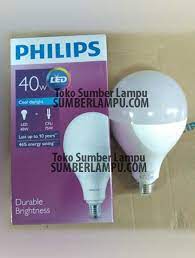 Lampu led adalah singkatan dari light emitting diode. Lampu Philips Led 40 Watt Bulb Jumbo Sumberlampu Com