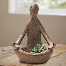 Volcanic Ash Offering Goddess Statue Decorative Objects Home Accents Home Decor Vivaterra Clay Pottery Ceramics Pottery