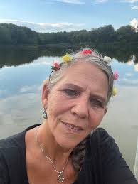 Hippies enjoy sunset at Dolan Lake