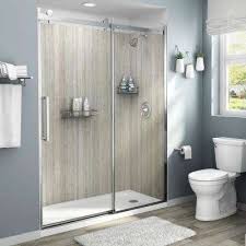 Laminate Shower Walls Surrounds Showers The Home Depot In 2020 Bathroom Wall Panels Shower Wall Panels Shower Wall
