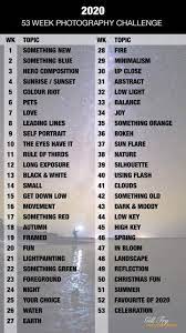 Photography Challenge 2020 Photography Challenge 2020 Photography Challenge Beginners Photography Challenge