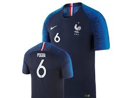 Mbappé 10 ousmane dembélé 11 léo dubois 12. France National Soccer 2018 World Cup Navy 6 Paul Pogba Authentic Jersey