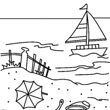 Tu aimes dessiner et colorier ? Coloriage De Plage Sur Tete A Modeler