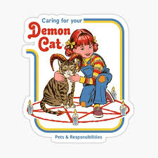 pin by 𝔼𝕃𝕃𝔸 on 2021 room makeover in 2021 cat stickers retro illustration furry art