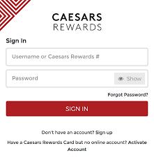 The caesars rewards gift card can be used at nearly 50 caesars rewards resorts and casinos across the united states. How Do I Sign Into My Account Caesars Rewards Dining Help Center