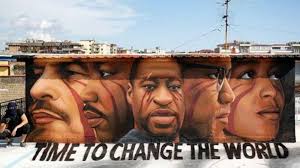 Artist titus kaphar painted the portrait that appears on the cover of this week's time. George Floyd Mural In Naples Time To Change The World