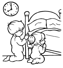 Children praying to jesus coloring page Pin On Sunday School Ideas