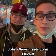 John Oliver meeting impressionist...