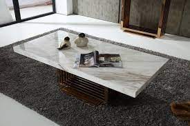 The living room isn't complete without a modern coffee table. Sia Modern Marble Rosegold Coffee Table In 2021 Marble Coffee Table Contemporary Coffee Table Gold Coffee Table