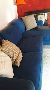 Schlafsofa matratze | sofa modelle. Ikea Karlstad Sofa In Blau Mit Recamiere In 61381 Friedrichsdorf For 200 00 For Sale Shpock