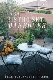 Rsh décor indoor outdoor set of 2 tufted dining chair seat cushions, 17 x 17 x 2, choose color (black & white stripe) 4.3 out of 5 stars 10 $49.96 $ 49. Ikea Bistro Set Makeover Practical And Pretty