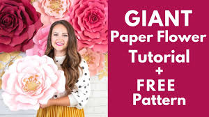 Most computers have built in decompression software but if you are having trouble extracting, i suggest using a free extractor. Learn How To Make Giant Paper Rose Flowers Plus Free Pattern Sweet Red Poppy Youtube