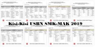 Kisi Kisi Usbn Smk Mak 2019 Pendidikan