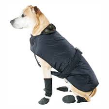 Muttluks 3 Layer Belted Winter Dog Coat Size 28 Black
