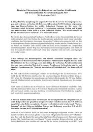 Ich weiß, dass die schweiz vermutlich nicht in die eu eintreten wird/will. Deutsche Ubersetzung Des Interviews Von Gunther Krichbaum Mit
