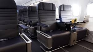 United business/first class with your purchase of a united business or first class ticket comes premium seating, designed for comfort and convenience, whether you want to relax or work during your flight. Priestmangoode United Airlines First Class 1 Priestmangoode