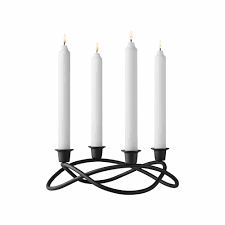 Georg Jensen Season Candleholder Black Matte