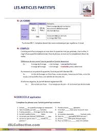 Les Articles Partitifs Apprentissage De La Langue Francaise Apprendre Le Francais Parler Fle