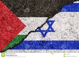 Tak niektórzy żydzi ,,kochają izrael. Flaga Izrael I Palestyna Malujacy Na Krakingowym Sciennym Tle Ilustracji Ilustracja Zlozonej Z Ekonomiczny Konflikt 117475206