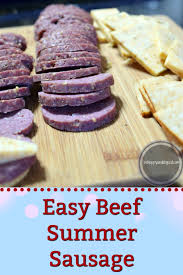 It has a perfect blend of savory spices and tastes amazing. Easy Beef Summer Sausage Be Happy And Do Good