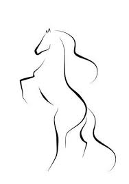 Abstract Horse Abstract Horse Horse Tattoo Design Animal Line Drawings