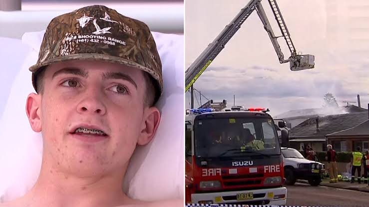 Newcastle teenager hailed a hero after saving girl from fatal house fire |  7NEWS
