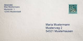 Die briefmarke wird in die rechte obere ecke geklebt. Briefumschlag Adressieren Brief Adresse