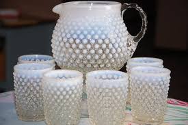 Us $13.45 21d 9h 18m. Opalescent Moonstone Hobnail Squat Pitcher And Tumblers Glasses Fenton Or Anchor Hocking Hobnail Glassware Antique Glassware Hobnail Glass