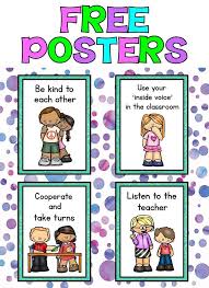 Classroom Rules Posters Free Classroom Rules Classroom