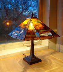 Our product lines are carefully selected and we know them inside and out. Custom Prairie Style Stained Glass Lamp By Krysia Designs Custommade Com
