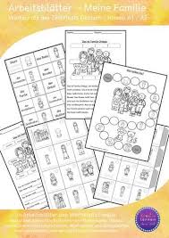Arbeitsblatter Und Sprachspiele Thema Meine Familie Unterrichtsmaterial In Den Fachern Daz Daf Deutsch Fremdsprachen Lernen Sprachsensibler Unterricht Spielerisches Lernen