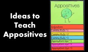 Is careful to place his emphatic materials in independent clauses and his less emphatic materials in dependent ones: Ideas To Teach Appositives Book Units Teacher