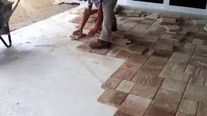 If money and time are not an issue to you, it is best to get rid of your concrete slab and. Laying Thin Pavers Over Concrete Video Dailymotion