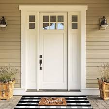 Black And White Buffalo Check Doormat Up Your Home Decor Game With One Of Our Buffalo Check Rugs Instantly Give Your Home A Timeless Rustic Farmhouse Look Wi In 2020 Outdoor Door Mat Door Mat Doors