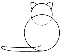 In next steps we'll take care of every single element of a cat's. How To Draw Kitty Cats From The Back Easy Step By Step Drawing Tutorials For Kids Preschoolers How To Draw Step By Step Drawing Tutorials