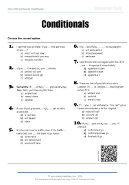 Welcome to perfect english grammar! Conditionals Quiz 1 Photocopiables