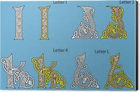 26 unique and originally designed celtic letters of the alphabet available for your personal usage. Ancient Celtic Alphabet 26 Letters Canvas Print Pixers We Live To Change
