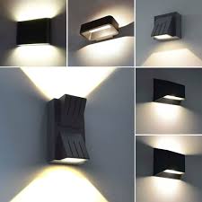 Moderne Led Aussenleuchte Wandleuchte Aussenlampe Up Down Lampe Leuchte Schwarz Ebay Aussenlampe Indirekte Beleuchtung Wohnzimmer Hausbeleuchtung