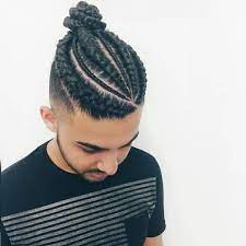 Most guys prefer braids with a taper on the sides to accentuate the cool hairstyle. Pin By Qteedanny On Tapered Cornrows Mens Braids Hairstyles Hair Styles Haircuts For Curly Hair