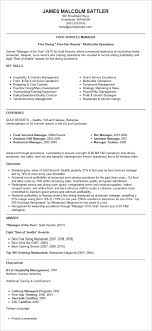 Resume Restaurant Manager Resume Template Free Restaurant Management Resume Examples Manager Resume