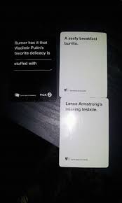 Best Black Cards Against Humanity This Putin Routine 21 Hilarious Awkward And Painful Rounds Of Car Cards Against Humanity Funny Funniest Cards Against Humanity Best Cards Against Humanity
