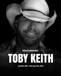 Wishing a Happy Heavenly Birthday to Toby Keith. He would have turned 64  years old today.