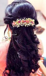 Indianweddinghairstylessouth Hairdo Wedding Engagement Hairstyles Front Hair Styles