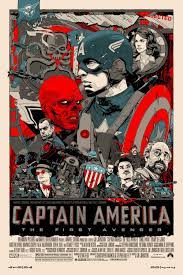 Captain America The First Avenger Promotional Movie Poster Magnificos Dibujos Marvel Marvel