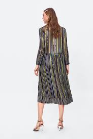 Image 4 Of Sequinned Striped Dress From Zara Rayures Robe Zara