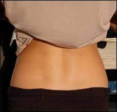 Single Point Piercing Back Dimple Piercings Dermal Piercing Dimple Piercing