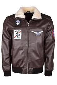 Shoppez la pièce de l'hiver : Blouson Cuir Personnalise Patch Ecussons Pilote Aviateur